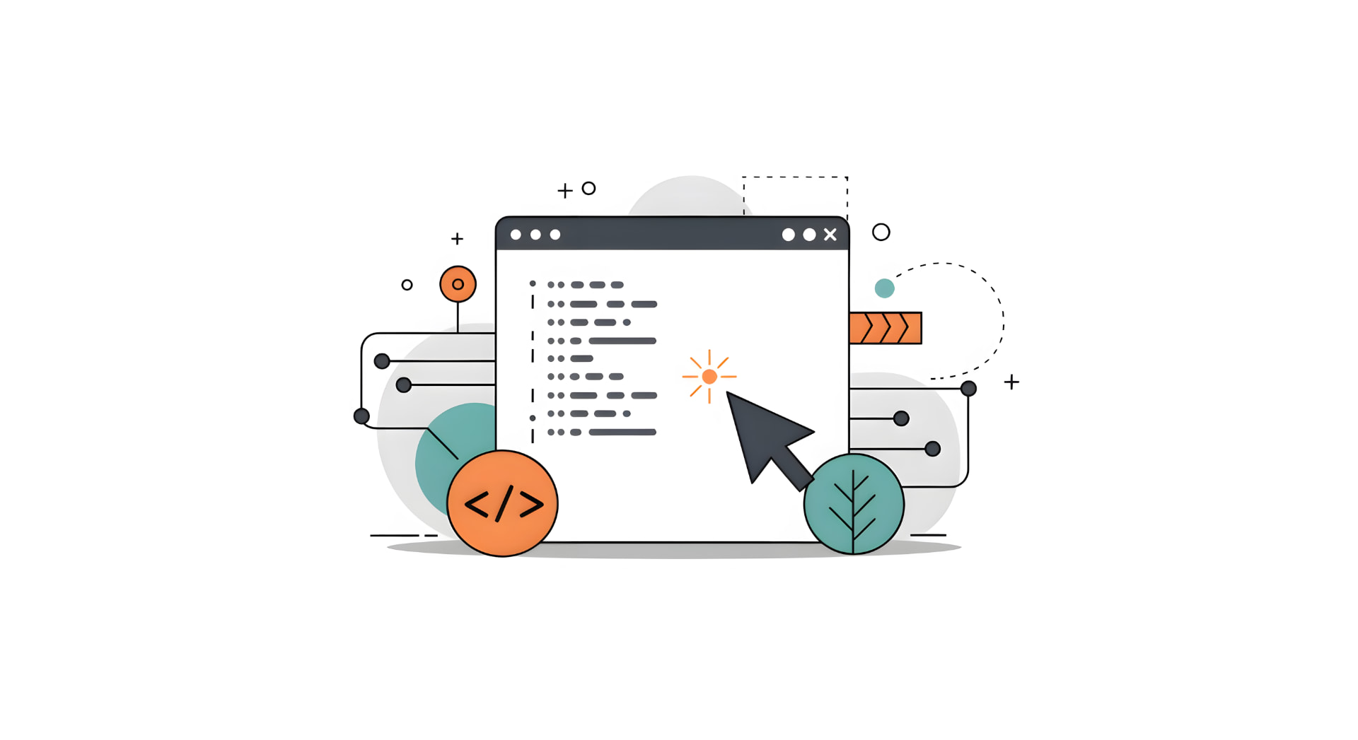 An engineer building a custom application