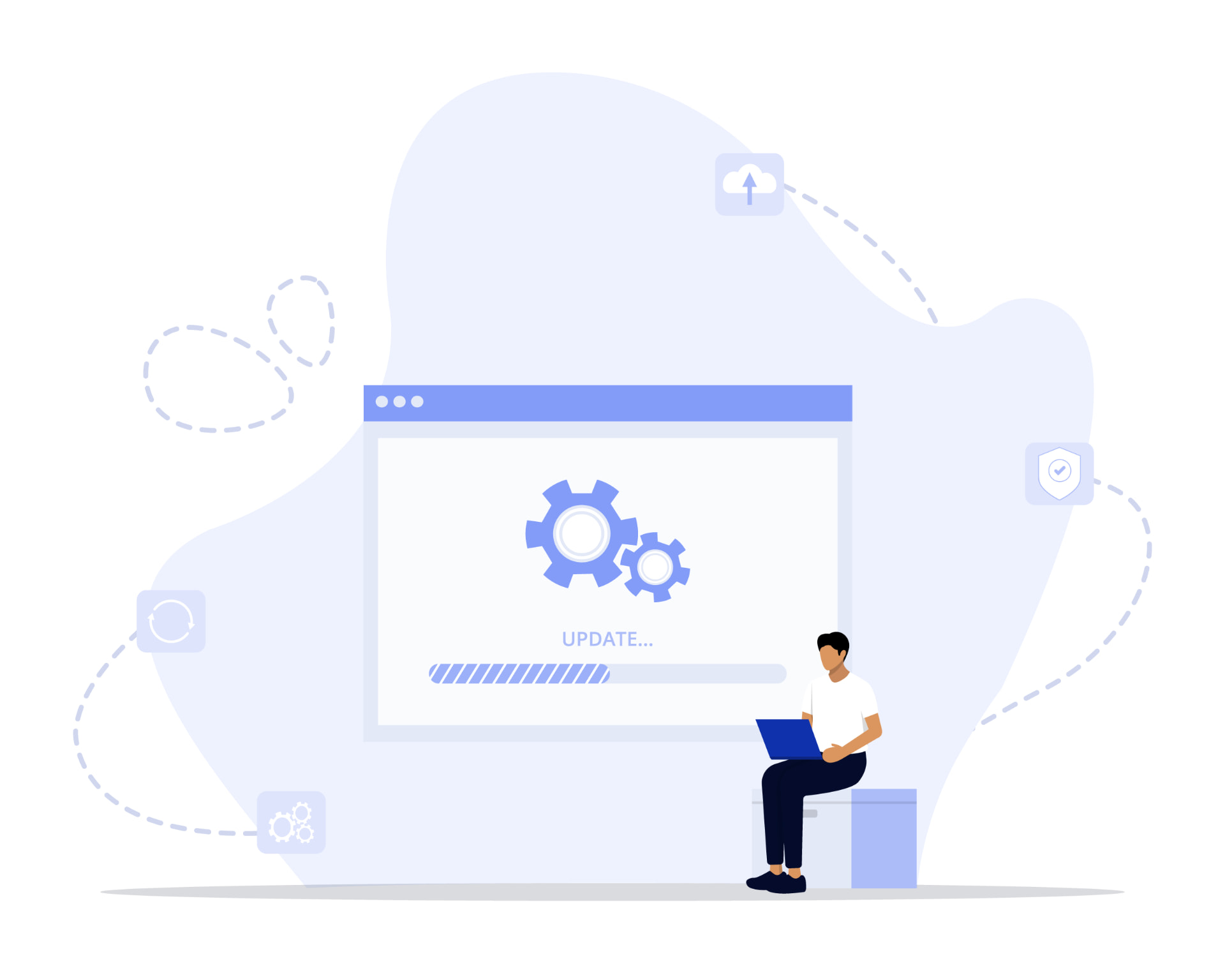 Cloud platform serving connected services
